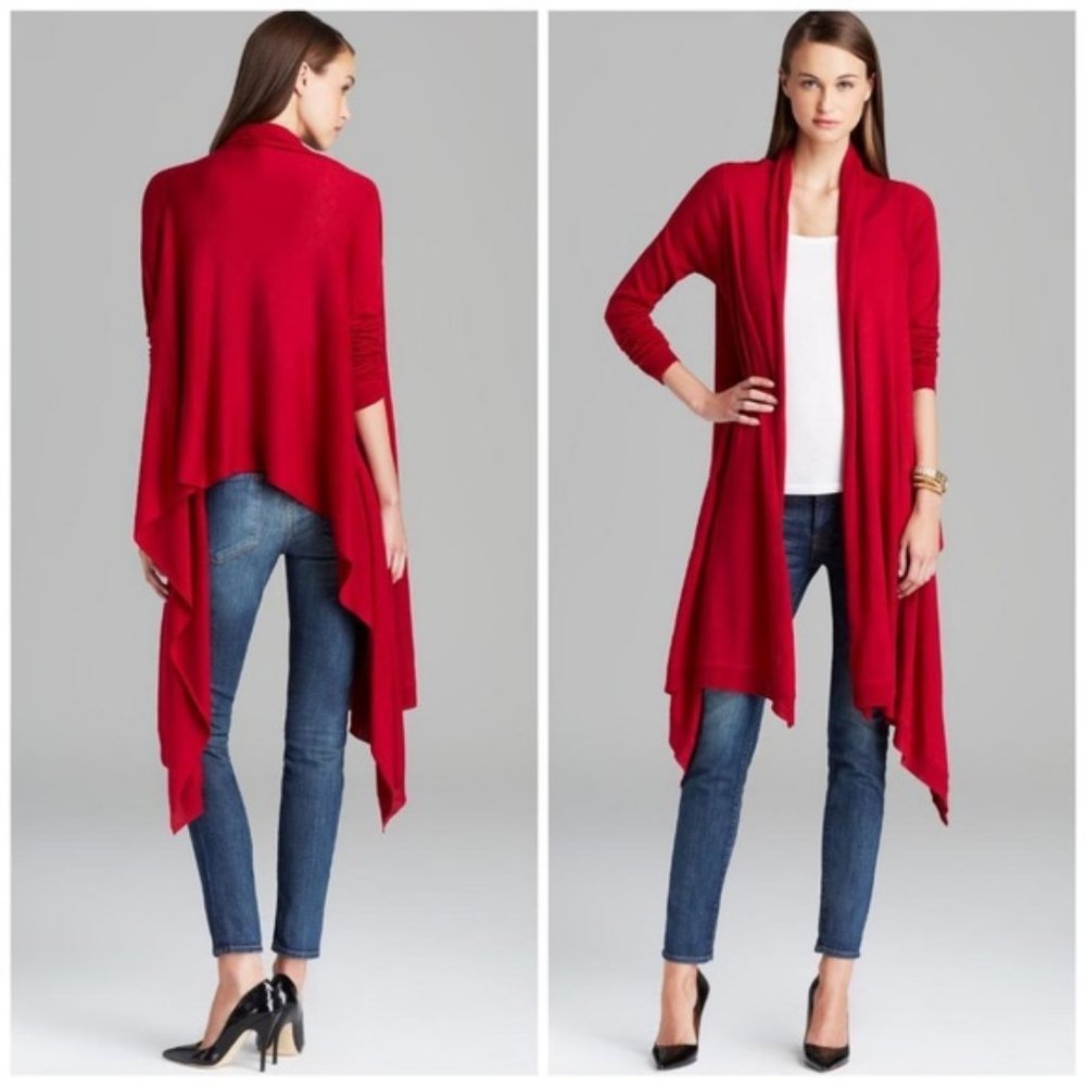 DKNY The Cozy 12 Way Cardigan red S EUC